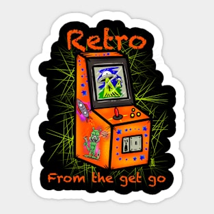 Retro gamer Sticker